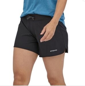 Patagonia Women's Nylon Trail Hiking Black Shorts Size 10